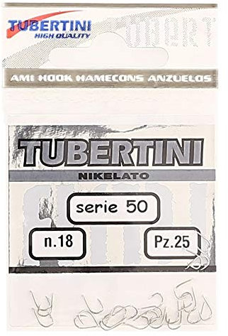 Tubertini Ami con Paletta da Pesca Amo Serie 50 Amo per Mare Trota Lago Fiume Surfcasting