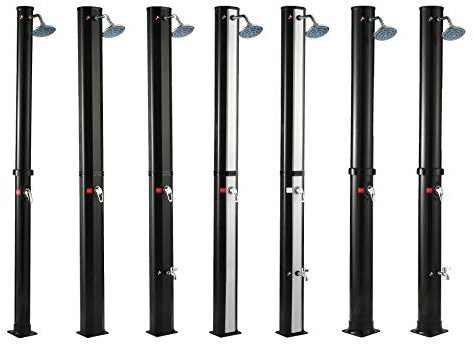 PoolSun Solarduschen Gartendusche Solar | Wassertemperatur bis 60°C (Modell 6)