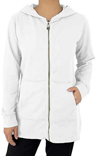 JOPHY & CO. Felpa Donna Lungo con Cappuccio, Cerniera e Tasche (cod. 9047)