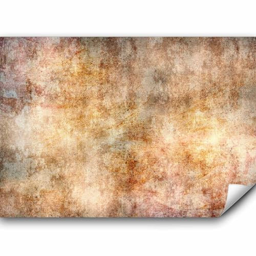 murando Fototapete selbstklebend Betonoptik 245x175cm Foto Tapete Tapetenfolie Möbelfolie Wandverkleidung Wandtapete Motivtapeten Bildtapete Wohnzimmer 3d Effekt Modern Abstrakt braun Steinwand