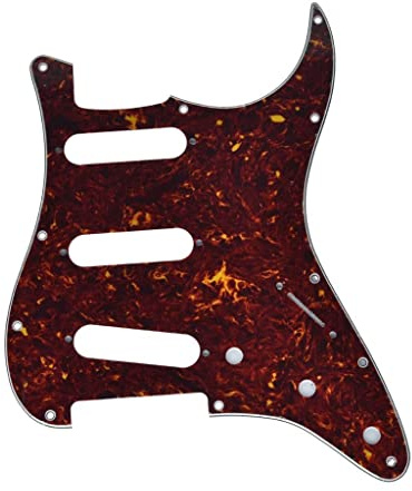 KAISH Pickguard ST/Strat Style SSS Pickguard für USA/Mexico Stratocaster / Strat Vintage Tortoise
