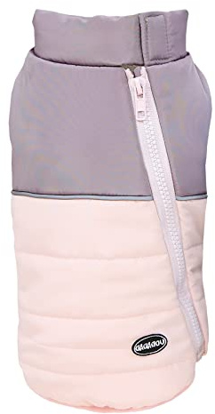 Izefia Hundemantel Kaltwettermantel Winddichte Jacke Fleece Warmer Hundepullover Winter Dicke Kleidung Dicke Weste Reißverschluss Tanktop Hundemantel für Kleinen Hund Mittlere Katze