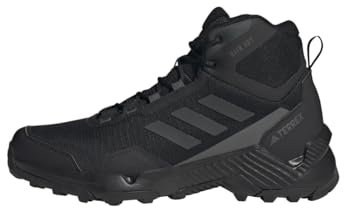 adidas Herren Eastrail 2.0 Mid RAIN.RDY Waterproof Hiking Shoes, Core Black/Carbon/Grey Five, 43 1/3 EU