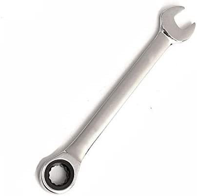 Ring Spanner,Combination Wrench 10/13/17mm Ratchet Spanner Double Flat Head Metric Gear Open End & Ring Spanner Tool (13mm) (Color : Onecolor, Size : 13mm)