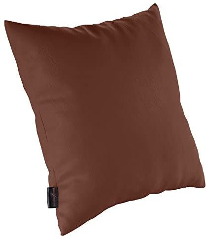 pader medi.tech Kopfkissen mit Schaumstoff-Flocken, 60x60cm, Therapiekissen, Lagerungskissen für die Physiotherapie mit Kunstlederbezug | abwaschbar, bequem | 26 Mocca