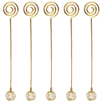 Honey Dippers,5 Pieces Stainless Steel Honey Dipper Sticks,Long Honey Mixing Stirrer Spoon for Jam Honey Jar Dispenser (Gold)