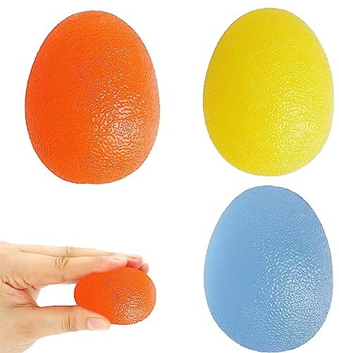 3 Piezas Anti Estrés Bolas para Mano, Pelota Antiestrés Adultos Mano, Portátiles Bola Masaje Mano Antiestres, Pelota Ejercicio Manos, para Ejercicios y Rehabilitación Fortalecimiento de Manos y Dedos