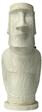 Moai Osterinsel Rapa NUI Kopf Statue Steinguss Kopie Reinweiß