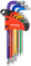 DAKCOS Torx Schlüssel Set T10-T50, 9-tlg Torx Winkelschlüssel Satz mit Stirnlochbohrung, CR-V, für Innen-TORX-Schrauben, in Kunststoffclip
