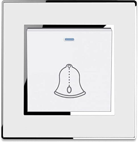 Ericetion Doorbell Push Button Switch Wall Mounted Door Bell Switch Resettable Home Hotel Door Access Control System