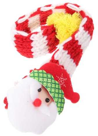 COLLBATH Weihnachtsschal Für Haustiere Gestrickt Für Katzen Und Hunde Warm Und Bequem Weihnachtsmann-Motiv Tolles Geschenk Zur Weihnachtszeit