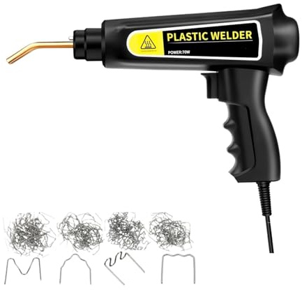 Pistola de clavos calientes de soldadora de plásti Pistola de calor Máquina de soldadura de plástico Soldador de parachoques Grapas Kit de herramientas de reparación de parachoques for automóvil Grapa