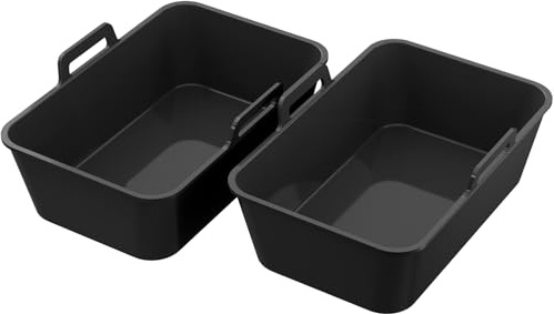 Lamapee Backform für Heißluftfritteuse, 2 Stück Silikon Kastenform für Ninja Heißluftfritteuse – extra dick 2,5 mm