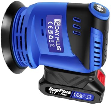 VickyHome Orbital Sander, 190W 2200RPM Sanding Machine Hand Wall Sander for Wood with Dust Collector, 3 Adjustable Speeds, 360°Rotating Sanding Base Plate Random Orbital Sander