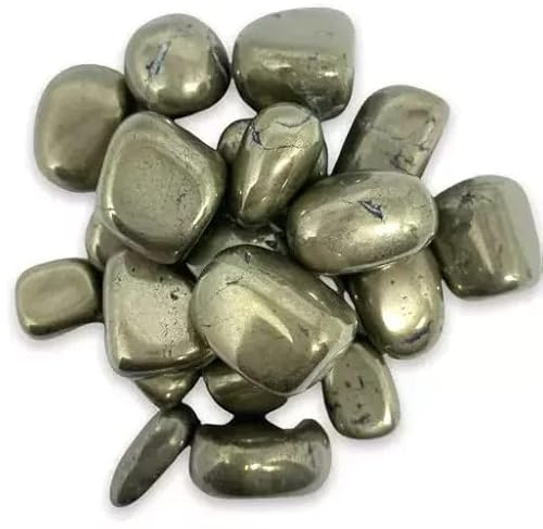 INDIA MADE Pietre naturali di pirite burattate, pietre preziose pietre preziose, B0C69WHJF5