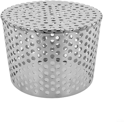 Protezione per tetti in acciaio inox 304 con rete per prevenire efficacemente foglie e detriti che entrano grondaie e tubi, 128-145 mm