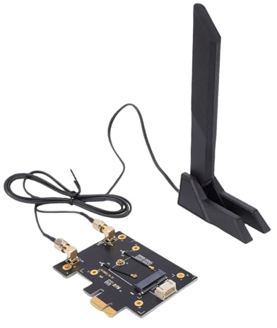 Topiky Tarjeta de Red PCIe WiFi 7, Adaptador Inalámbrico de Escritorio de 4200Mbps, Tarjeta WiFi PCIe para PC de Escritorio, Adaptador Inalámbrico de Tres Bandas, de Red
