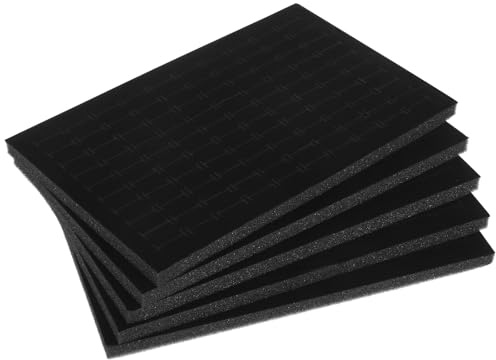 SEWACC 5pcs Jewelry Box Sponge Pad Insert, Black Sponge Earring Display Tray Jewelry Organizer Pads for Ring Earring Display, 11. 00x7. 07x0. 47 Inches