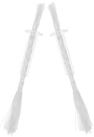 PRETYZOOM Mèches Remplacement Fiable en Coton Lot de 2 Pièces pour Lampe à Huile pour Lampes à Pétrole et Lanternes en Verre, Adaptées à Diverses Occasions