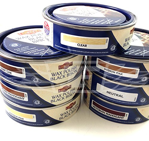 LIBERON Neutral Wood Furniture Wax Polish Black Bison 150ml - Free UK DELIVERY