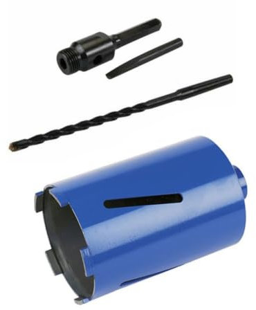 Tooltime® 127mm x 150mm Diamond Core Drill + 100mm Hex Arbor + Pilot Drill