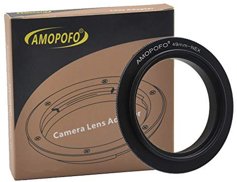 49mm to NEX Lens Macro Reverse Adapter for Sony A6500 A6300 A5100 A6000 A5000 A3000 NEX-5T NEX-3N NEX-6 NEX-5R NEX-F3 NEX-7 NEX-5N NEX-5C NEX-C3 NEX-3 NEX-5 A7RIII A9 A7III A7 A7s A7R A7II A7RII A7SII