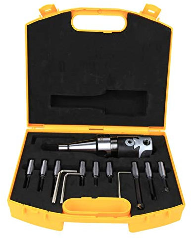 EVTSCAN Dernier jeu de têtes d'alésage, jeu de fraises d'alésage 9 pièces barres d'alésage en carbure NT30-F1-12-9PCS 12,5 mm fraises d'alésage en acier au carbone kits d'outils de fraisage CNC avec b