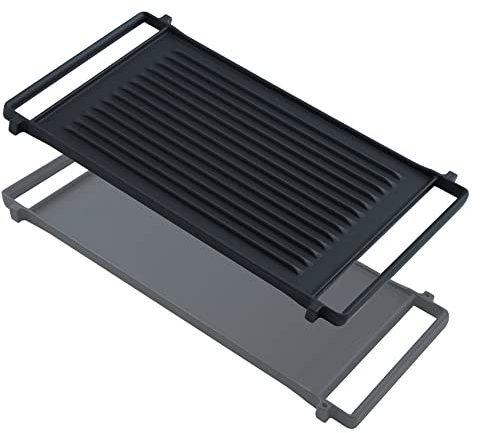Allstare WB31X24998 WB31X24738 Grillplatte für GE-Serie, Gasherd, Grillplatte, GE Herd, Ersatz, Gusseisen, flache Oberseite, Wendepfanne, Kochgeschirr-Set