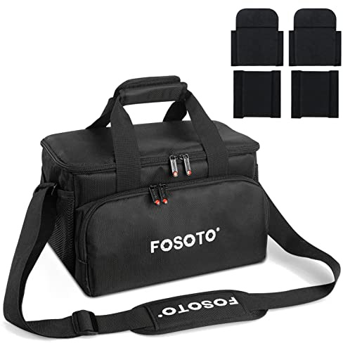FOSOTO Bolsa Bandolera para Cámaras Réflex, Funda para Videocámara, Bolso fotográfico para Canon Nikon Sony Cámaras/Video Cámara y Otros Accesorios Fotográficos
