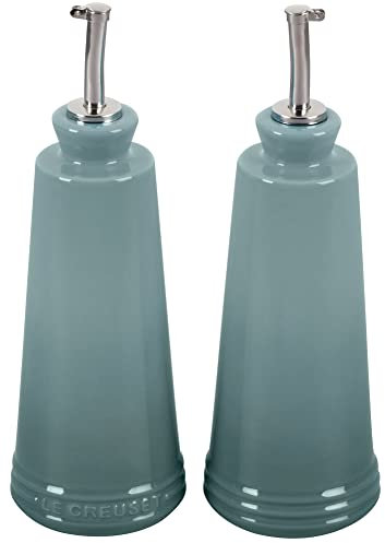 LE CREUSET Set olio e aceto in gres, sale marino, 10 oz.