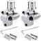 Greluma 2 Piezas Kits de Válvula de Perforación BPV-31 Válvula de Grifo de Refrigerador Compatible con Manguera de Tubo de Diámetro Exterior de 1/4, 5/16, 3/8 para Acondicionadores de Aire HVAC