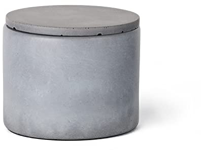 Korn Produkte Elegante Dose aus Beton mit Deckel, Schmuckdose zur Aufbewahrung (Größe: klein)