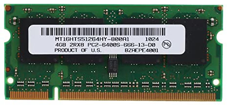 Wresetly 4GB RAM DDR2 para ordenador portátil 800MHz PC2 6400 SODIMM 2RX8 200 para memoria de ordenador portátil AMD