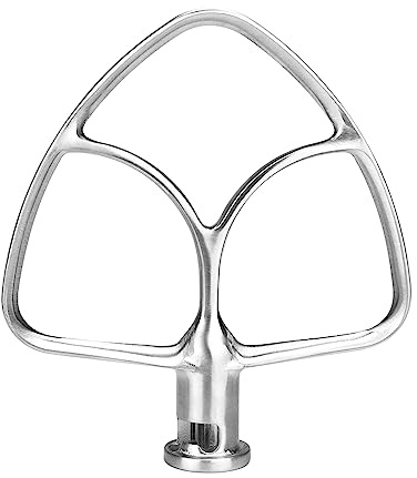 Stainless Steel Flat Beater Replacement for KitchenAid 4.5-5 Qt Tilt-Head Stand Mixers – KitchenAid Paddle Attachment Replacement for Artisan, Classic, and Ultra Power Mixers, Dishwasher Safe