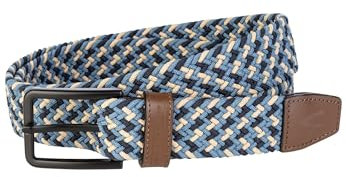 camel active Herren Multicolour Flechtgürtel Blau-Beige, menswear-3XL