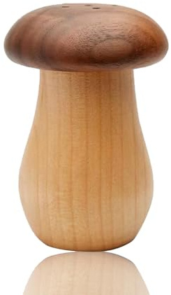 Ieron Simpatico dispenser per stuzzicadenti a forma di fungo, contenitore per stuzzicadenti in legno, per casa, cucina, ristorante, hotel, decorazione da tavolo