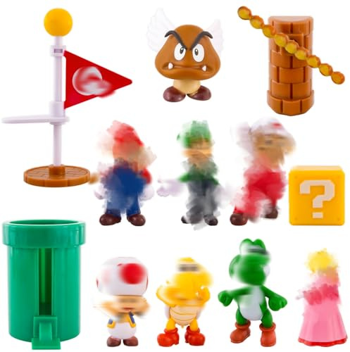12 Pcs Cake Toppers, Figures Cake Decorations Party Decorations Game Birthday Cake Topper Kid Toys Cake Decorations Birthday Party Supplies for Boys Girls Children Kids