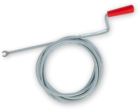 EBERTH Spirale de nettoyage de tuyaux 3m de long et Ø 9mm, spirale d'évacuation efficace pour tuyaux à partir de Ø 40mm, tête en forme de griffe avec Ø 20mm, pour WC et canalisations, contre bouchons