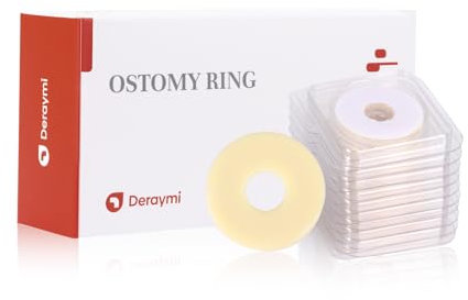 DERAYMI 10 pièces Anneau de barrière de stomie, anneau de barrière cutanée sans épines pour un scellement sûr des poches de colostomie (4mm)