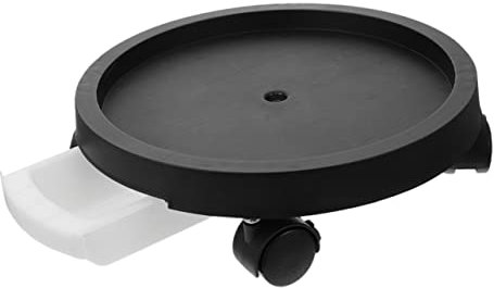 Gogogmee Support Pot De Fleurs Mobile avec roulettes Plateau De Plantes Épais Résine Déplaceur Rond pour Intérieur Et Extérieur Protection Sol Anti-Fuite pour Gros Pots