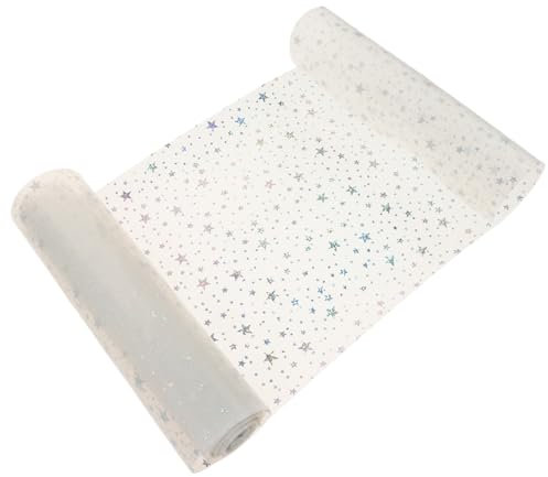 Lurrose Verträumter Pvc-stoff Mit Glitzerndem Sternenmuster Vielseitige Pvc-platte Zum Basteln