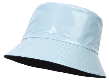 Chapeau bob hommes 58 couleur cuir double chapeau de pêcheur chapeau de bain de soleil d'extérieur chapeau de bain pliable chapeau de voyage hommes multicolore optionnel dames chapeau de pluie, bleu,