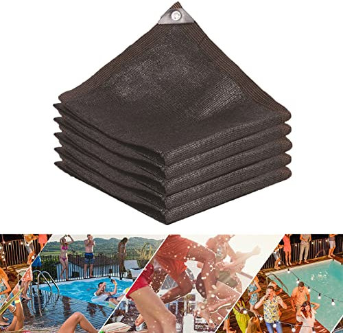 Rectangle Winter Pool Cover - Mesh Solid Safety Cover for Above Ground Swimming Pool - Winter Cover for Pool with Anchors