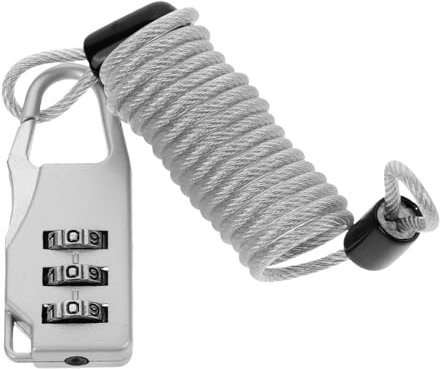 VINTORKY Hochfestes Stahlseil Kabelschloss Mit Zahlenschloss Verstellbares Sicherheitskabel Für Reisetaschen Motorräder Und Elektroroller Diebstahlschutz Für Unterwegs