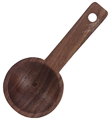 Teaspoon of Tablespoons of Wood for The Tablespoon Spoon for Coffee Tea Sugar, Use at Home and Office, Ecological Material ((1 Sold) #2 108mm Walnut)