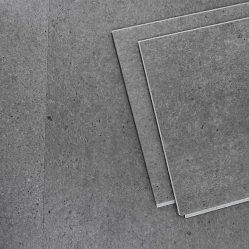Display Guru Anti Slip, Waterproof, Fireproof 5mm with 2mm IXPE LVT SPC Vinyl Flooring Floor Planks Home Office Kitchen Bedroom Bathroom and Restaurants (Dark Granite Grey)