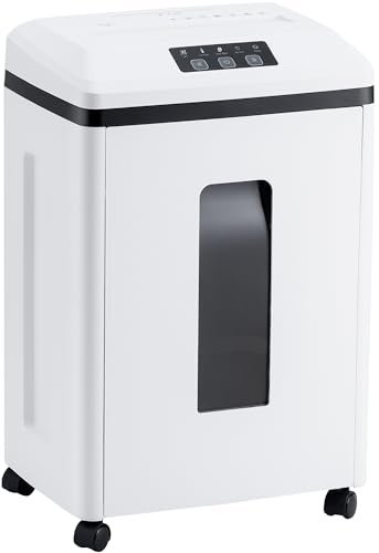Effeluviate Professional Commercial Paper Shredder: P-7 Security Super Micro-Cut 1x1.7mm 7 Sheets/CDs/Cards/Staples 6-Gal Bin Heavy Duty for Home/Office/Industrial/Business Use-Confidential Documents
