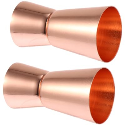 DINHEAROM 2 piezas Tazas Medidoras Inoxidable para Cócteles Jigger de Rosa Utensilios de Bar para Medición Precisa de Bebidas