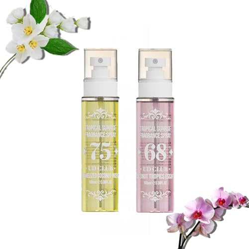 Parfüm Bodyspray Damen, Fruchtiges Body Mist, Long Lasting Fragrance Spray, Hair and Body Fragrance Mist, Parfum Damen Set, Feuchtigkeitsspendende Befeuchtet die Haut (2PCS)