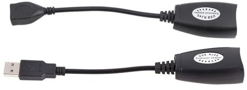 Ausla USB 2.0 To RJ45 Ethernet Extension Cable, High-Speed Network Adapter, Extends USB Devices Up To 150 Feet, Ideal for Cameras and Printers